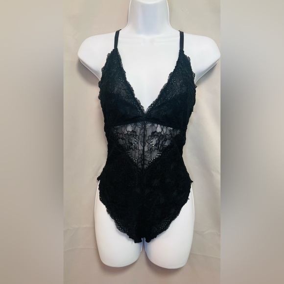 Avid Rove lace bodysuit black sz Small - Picture 1 of 9